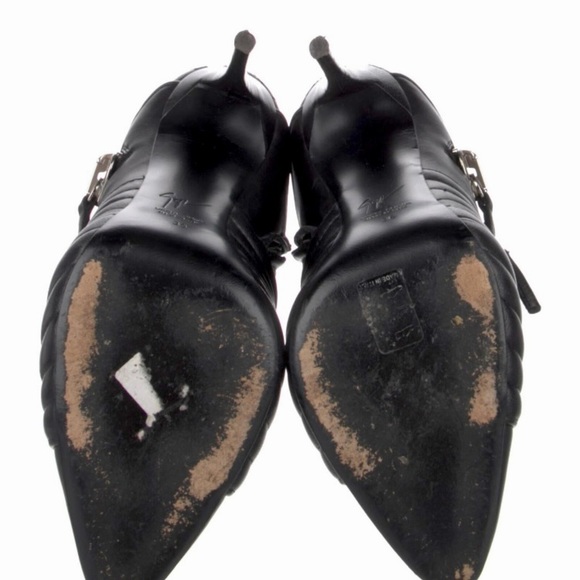 🌹Sold!🌹Giuseppe Zanotti Black Leather Stiletto Boots. Size 6 Like New !! ✨ - Picture 8 of 8